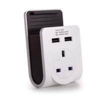 Power Adaptor 2 X Usb Charger Outlet (2.1ma)