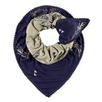 pom amsterdam scarfs shawl flying birds blue