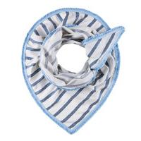 pom amsterdam scarfs shawl shimmering stripes blue