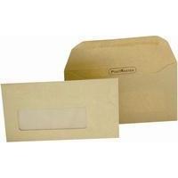 Postmaster Envelope 114x235mm Oversize DL Window Manilla