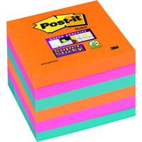 postit ss col notes glow 76x76mm ast pk6