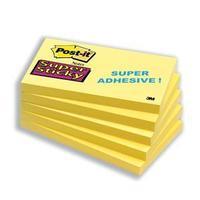 Post-it Super Sticky Notes (76x127mm) Yellow (12 x Pack of 90 Sheets)