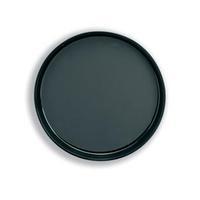 polypropylene 300mm non slip dishwasher safe round tray black