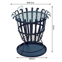 portable round brazier fire pit heater