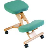 Posture Kneeling Chair with Wood Frame Green