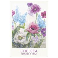 Poppies & Delphenium Chelsea Tea Towel