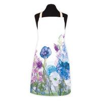 poppies delphiniums sweetpea apron