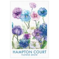 Poppies & Hydrangea Hampton Tea Towel