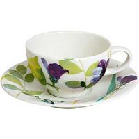 Portmeirion® Water Garden Cups and Saucers (4), Porcelain