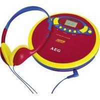 Portable CD player AEG CDP 4228 Kids Line CD, CD-R, CD-RW, MP3 Red, Multi-coloured