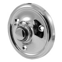 Polished Chrome Circular Door Bell 60mm