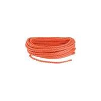 Polypropylene multi-purpose rope, orange, 20 m, in various 6 - 8 mm diamter