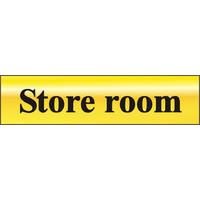 Polished Gold Style Store Room Sign