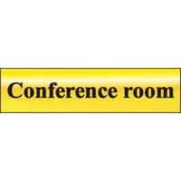 Polished Gold Style Conference Room Sign