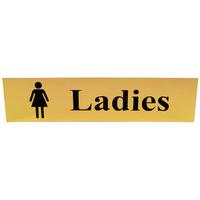 Polished Gold Style Ladies Sign
