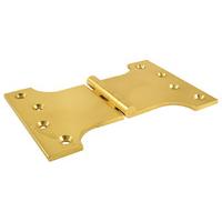 Polished Brass Parliament Projection Door Hinges 102x102x154x4mm in Pairs