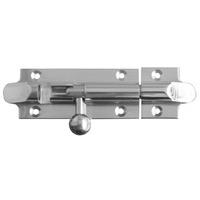 Polished Chrome Straight Bell Door Bolt 102x32mm