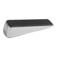 Polished Chrome Rubber Faced Door Wedge