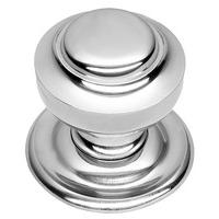 Polished Chrome Tiered Front Door Knob 76mm