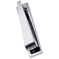 polished chrome contemporary front door knocker 159x38mm