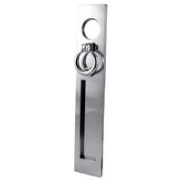 Polished Chrome Vertical Victorian Trinity Letter Box 276x55mm