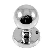 Polished Chrome Ball Style Interior Door Knobs 50mm