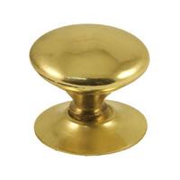 polished brass cupboard knobs 38mm