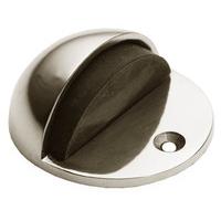 polished nickel shielded door stop 44mm