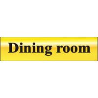Polished Gold Style Dining Room Sign