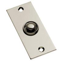 Polished Nickel Push Button Door Bell 76x32mm