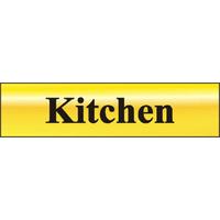 Polished Gold Style Kitchen Sign