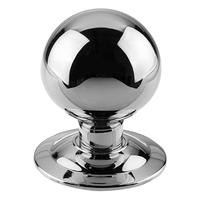 Polished Chrome Ball Style Front Door Knob 3in