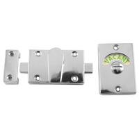 Polished Chrome Zinc Alloy Bathroom Indicator Door Bolt