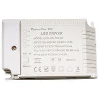 PowerPax UK LED-DR-700-40 700mA Constant Current LED Driver 36.4W