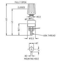 pole terminal black 15 a cliff cl1505 1 pcs