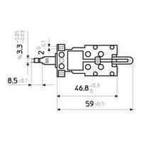 Power switch, Pushbutton switch 250 Vac 4 A 2 x Off/On Stelvio Chiapponi MSB 2000 latch 1 pc(s)