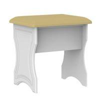 polar white dressing table stool h510mm w480mm