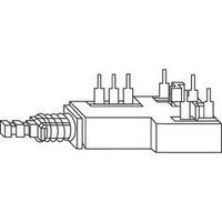 Power switch, Pushbutton switch 250 Vac 2.5 A 2 x Off/On Potentiometer Service GmbH TYP2 latch 1 pc(s)