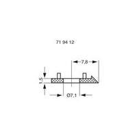 Pointer Black Suitable for 15 series rotary knobs Mentor 331.100 1 pc(s)