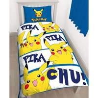 Pokemon Action Single Panel Duvet