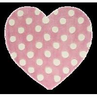 Polka Dot Heart Rug