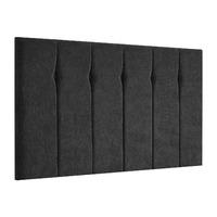 Portmore Kimiyo Linen Headboard Charcoal Double