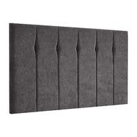 portmore kimiyo linen headboard pewter small double