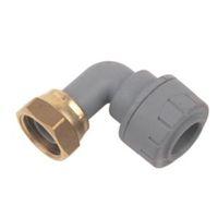 Polyplumb Push Fit Tap Connector Elbow (Dia)15mm