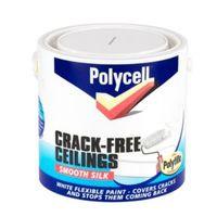 Polycell White Smooth Silk Emulsion Paint 2.5L