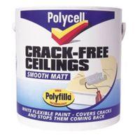 Polycell White Smooth Matt Emulsion Paint 2.5L
