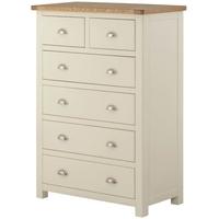 Portland Cream Chest of Drawer - 2 Over 4 Drawer