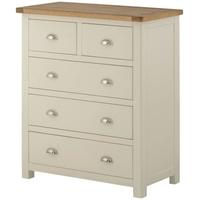 Portland Cream Chest of Drawer - 2 Over 3 Drawer