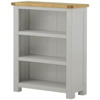 Portland Stone Grey Painted Bookcase - Small