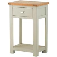 portland stone grey painted console table 1 drawer